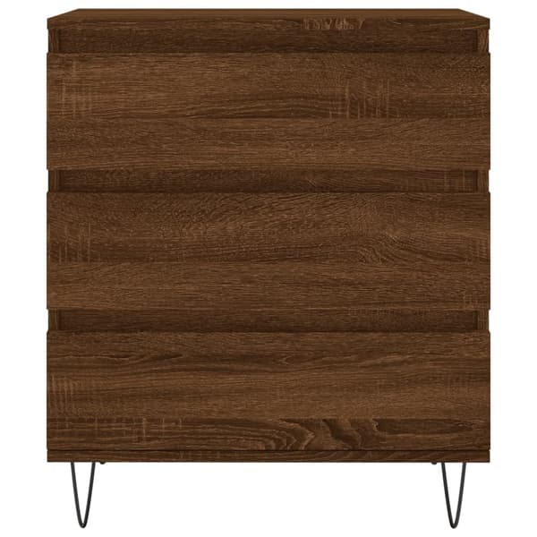 skænk 60x35x70 cm konstrueret træ brun egetræsfarve