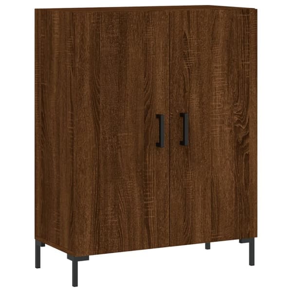 skænk 69,5x34x90 cm konstrueret træ brun egetræsfarve