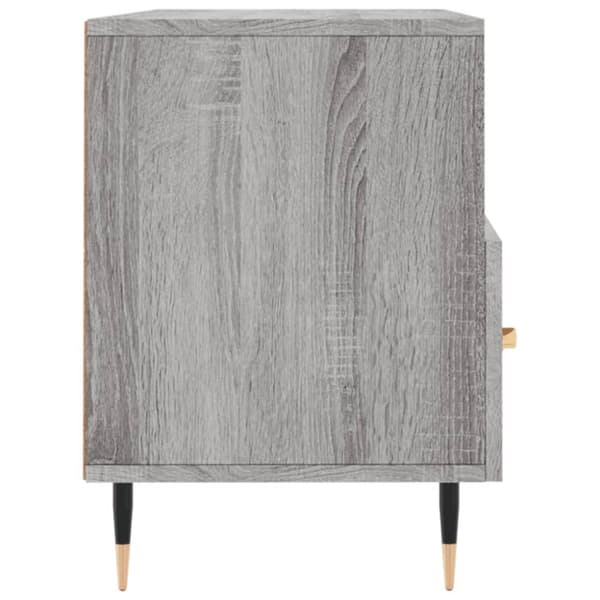 tv-bord 102x36x50 cm konstrueret træ grå sonoma-eg
