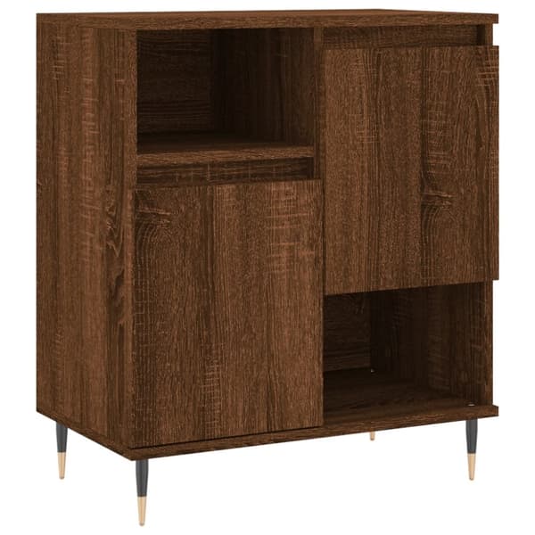 skænk 60x35x70 cm konstrueret træ brun egetræsfarve