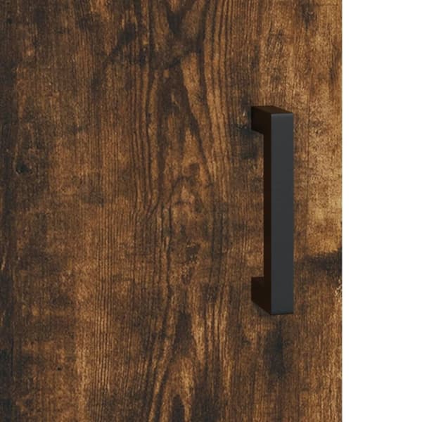væghængt skab 69,5x34x90 cm konstrueret træ røget sonoma-eg