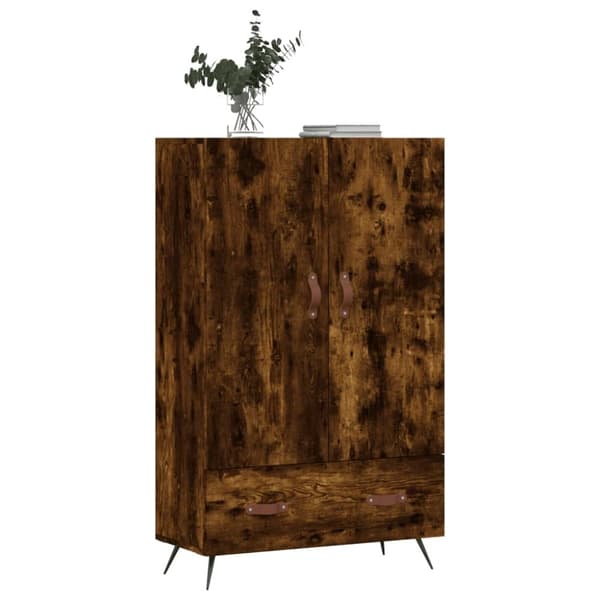 skab 69,5x31x115 cm konstrueret træ røget sonoma-eg