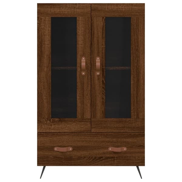 Kaappi ruskea tammi 69,5x31x115 cm tekninen puu