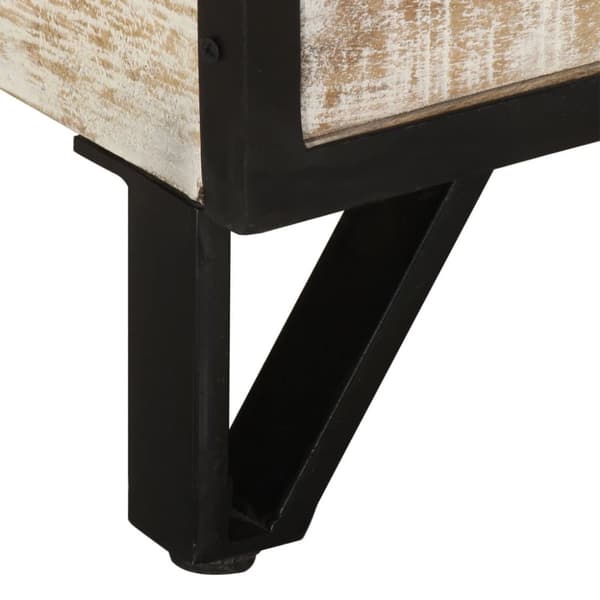 tv-bord 110x30x41 cm massivt akacietræ