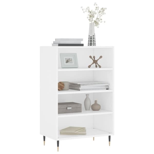 skab 57x35x90 cm konstrueret træ hvid