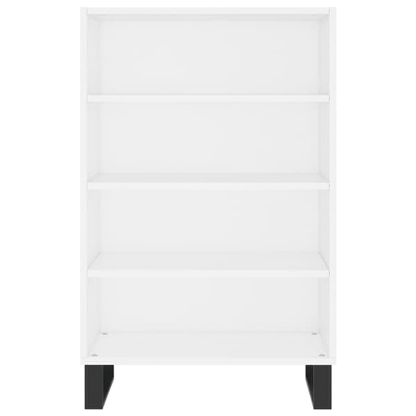 Högskåp vit 57x35x90 cm konstruerat trä