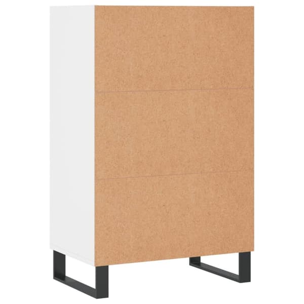Högskåp vit 57x35x90 cm konstruerat trä