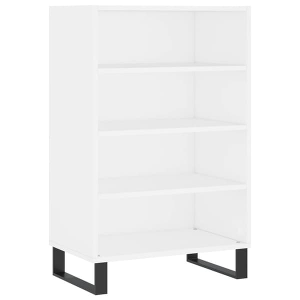 Högskåp vit 57x35x90 cm konstruerat trä