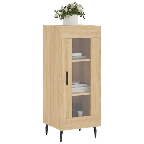 skænk 34,5x34x90 cm konstrueret træ sonoma-eg