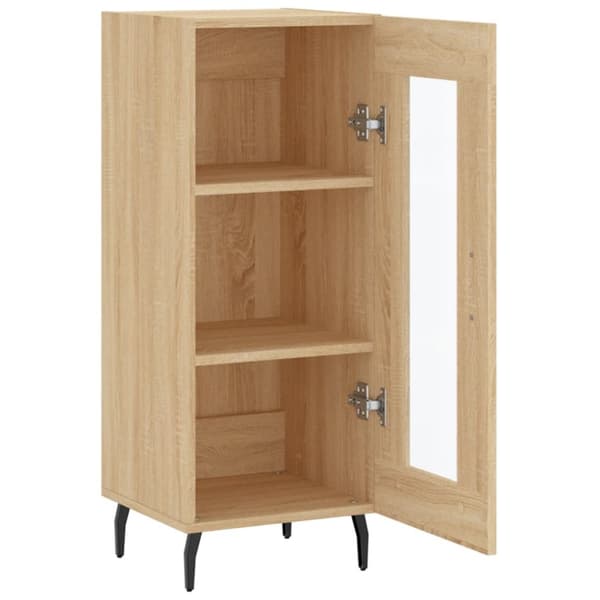 skænk 34,5x34x90 cm konstrueret træ sonoma-eg