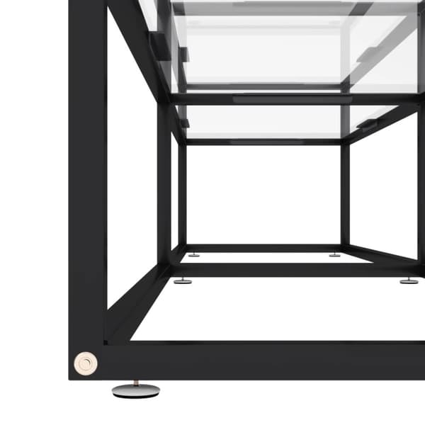 tv-bord 180x40x40,5 cm hærdet glas transparent