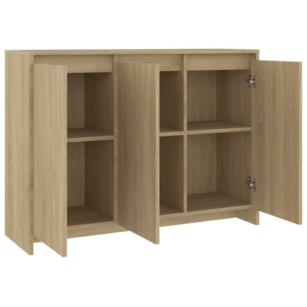 skænk 102x33x75 cm konstrueret træ sonoma-eg
