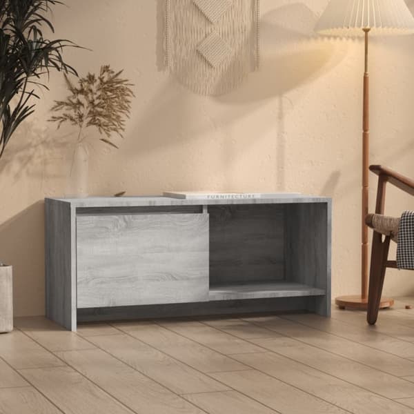 Tv-bänk grå sonoma 90x35x40 cm konstruerat trä