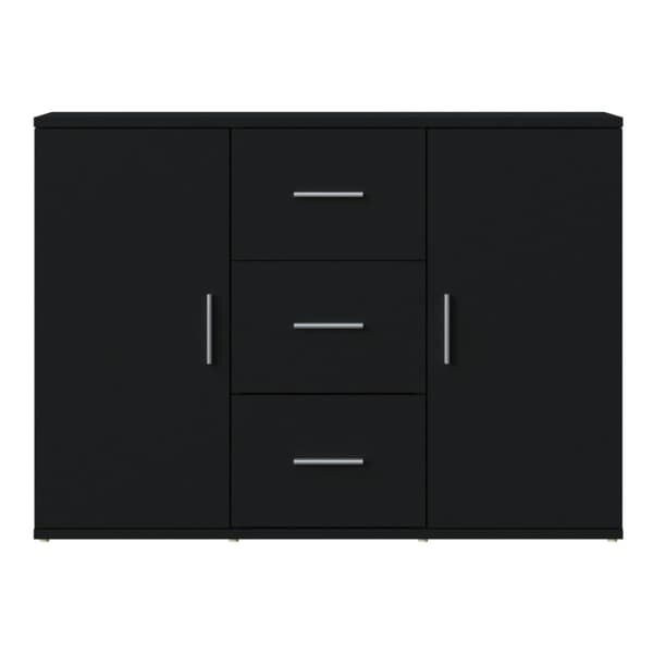 skænk 91x29,5x65 cm konstrueret træ sort