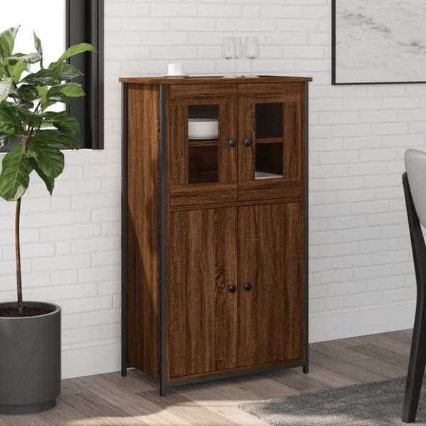 Kaappi ruskea tammi 62x32x106,5 cm tekninen puu