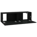 Pikkukuva 7 / 8: TV-seinäkaapit 4 kpl musta 100x30x30 cm