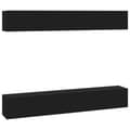 Pikkukuva 2 / 8: TV-seinäkaapit 4 kpl musta 100x30x30 cm