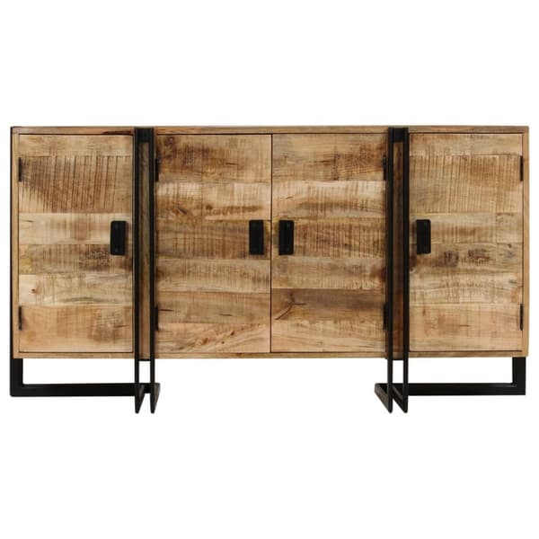 skænk i massivt mangotræ 150 x 40 x 80 cm