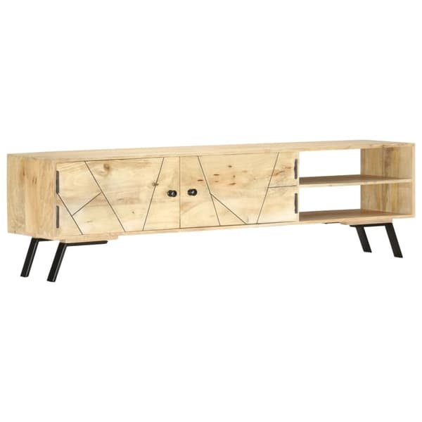 TV-bänk 140x30x40 cm massivt mangoträ