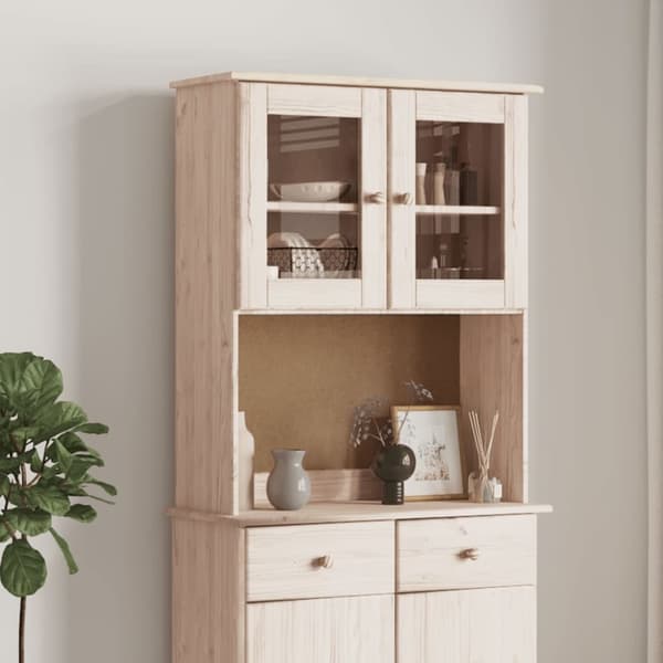 skabstop til skænk ALTA 77x30x92 cm massivt fyrretræ