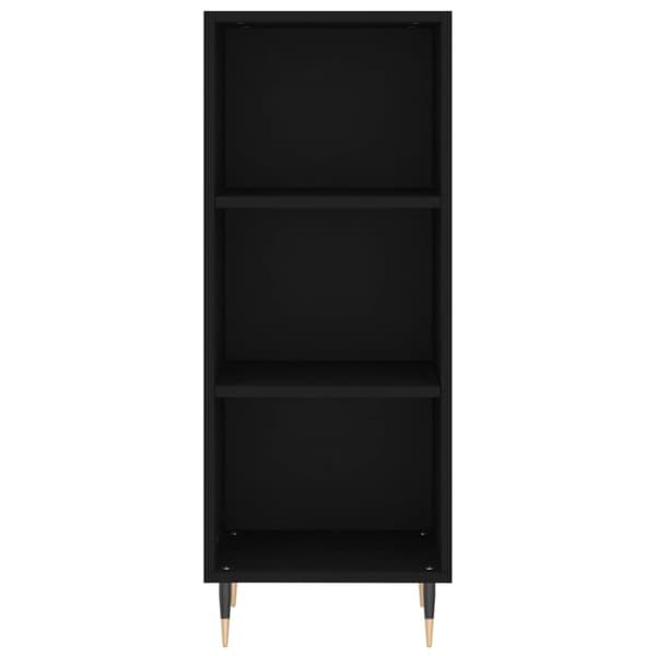 skab 34,5x34x180 cm konstrueret træ sort