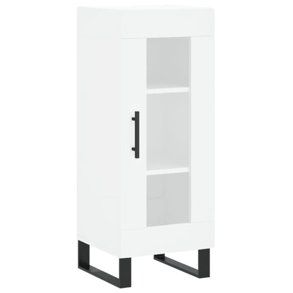 skab 34,5x34x180 cm konstrueret træ hvid