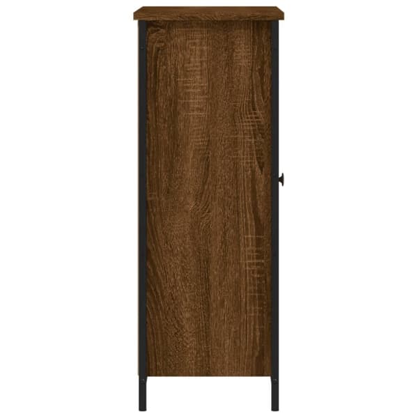 skab 70x30x80 cm konstrueret træ brun egetræsfarve