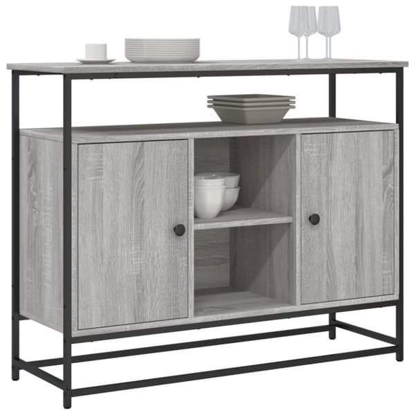 Senkki harmaa Sonoma 100x35x80 cm tekninen puu