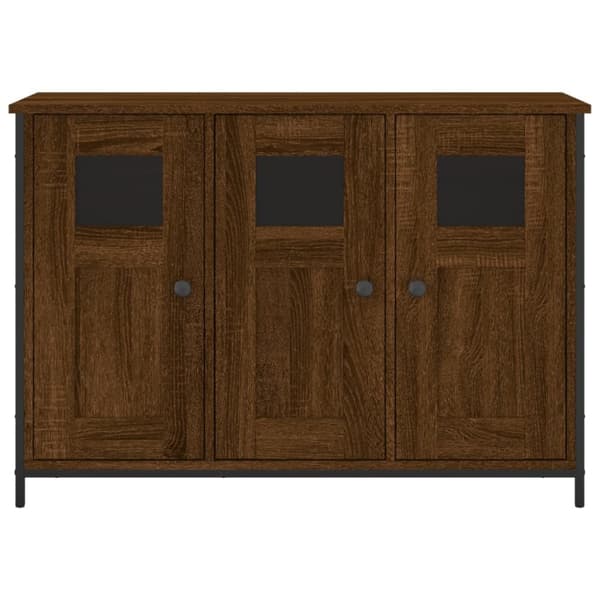 skænk 100x35x70 cm konstrueret træ brun egetræsfarve