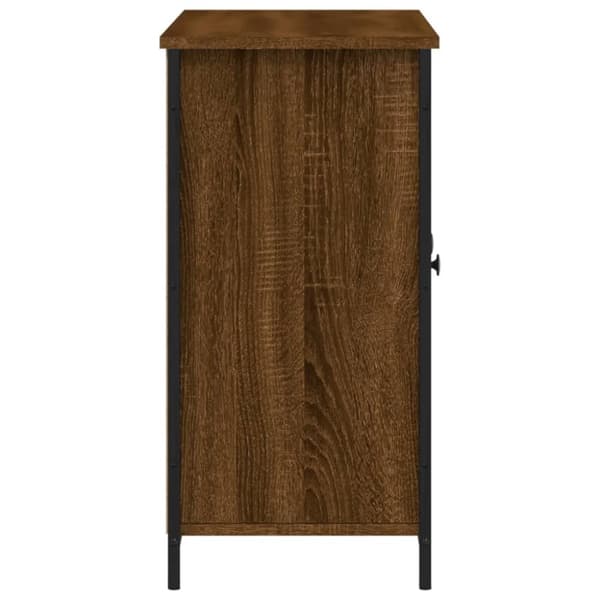 skænk 100x35x70 cm konstrueret træ brun egetræsfarve