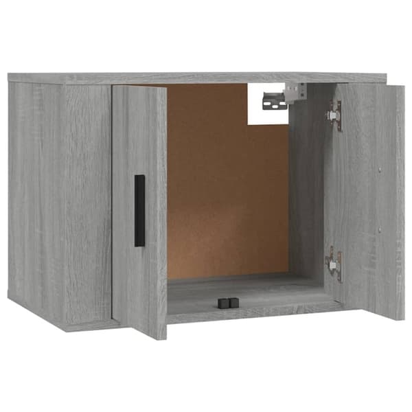 væghængte tv-skabe 2 stk. 57x34,5x40 cm grå sonoma-eg