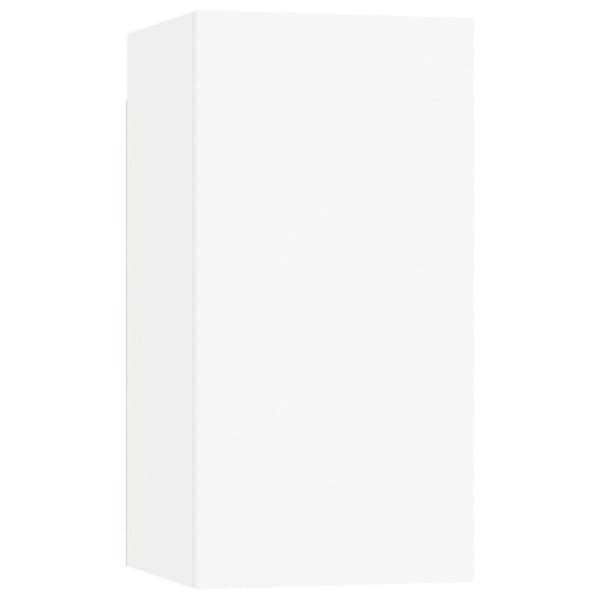 Tv-bänkar 4 st vit 30,5x30x60 cm konstruerat trä