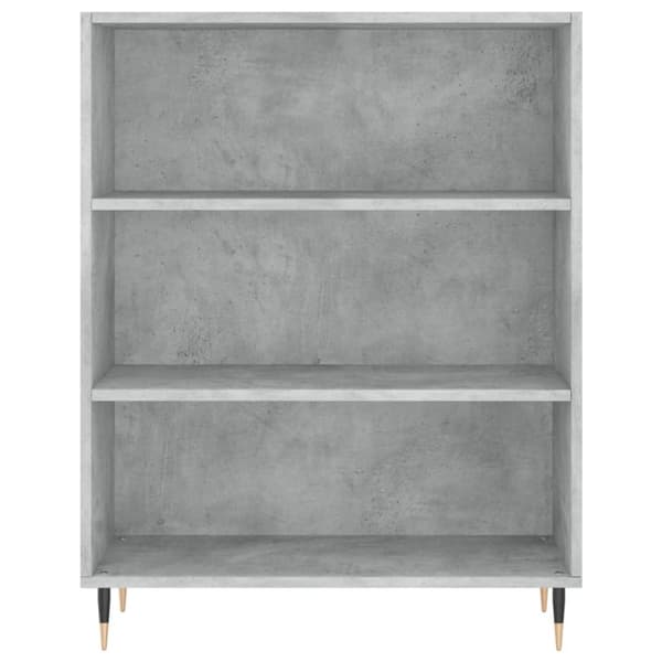 reol 69,5x32,5x180 cm konstrueret træ betongrå