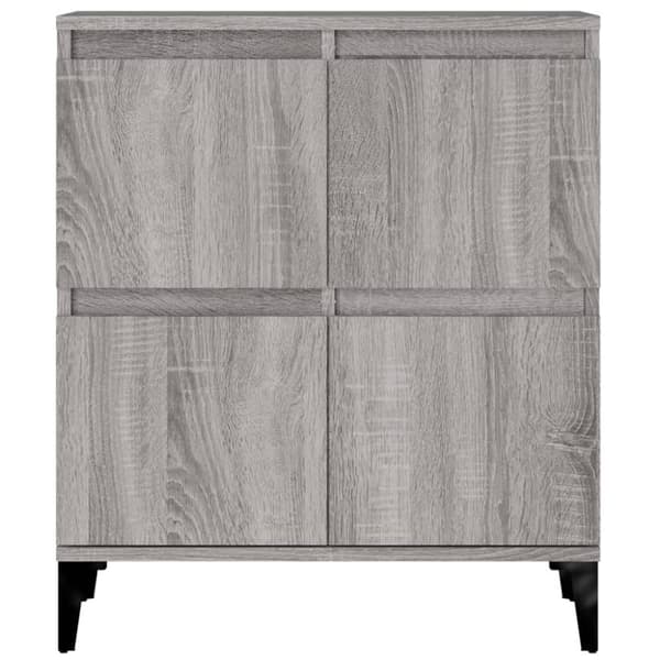Senkit 2 kpl harmaa Sonoma 60x35x70 cm tekninen puu