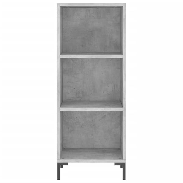 skab 34,5x34x180 cm konstrueret træ betongrå