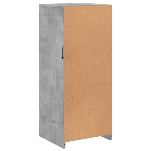 Senkki LED-valoilla betoninharmaa 41x37x100 cm