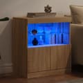 Pikkukuva 4 / 10: Senkki LED-valoilla Sonoma-tammi 60x37x67 cm