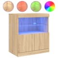 Pikkukuva 2 / 10: Senkki LED-valoilla Sonoma-tammi 60x37x67 cm