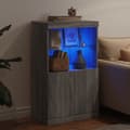 Pikkukuva 5 / 10: Senkki LED-valoilla harmaa Sonoma 60,5x37x100 cm