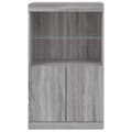 Pikkukuva 6 / 10: Senkki LED-valoilla harmaa Sonoma 60,5x37x100 cm