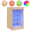 Pikkukuva 2 / 10: Senkki LED-valoilla Sonoma-tammi 41x37x67 cm