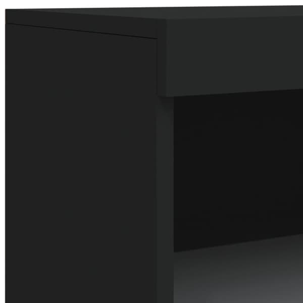 Senkki LED-valoilla musta 60,5x37x100 cm