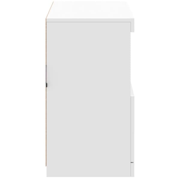 Senkki LED-valoilla valkoinen 81x37x67 cm