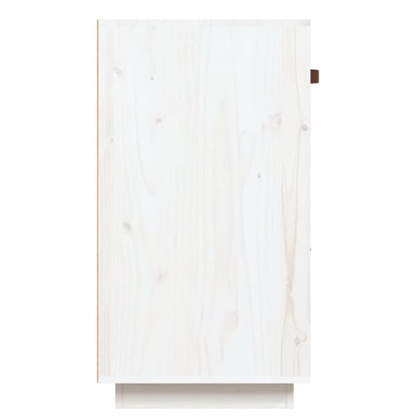 skænk 100x40x75 cm massivt fyrretræ hvid