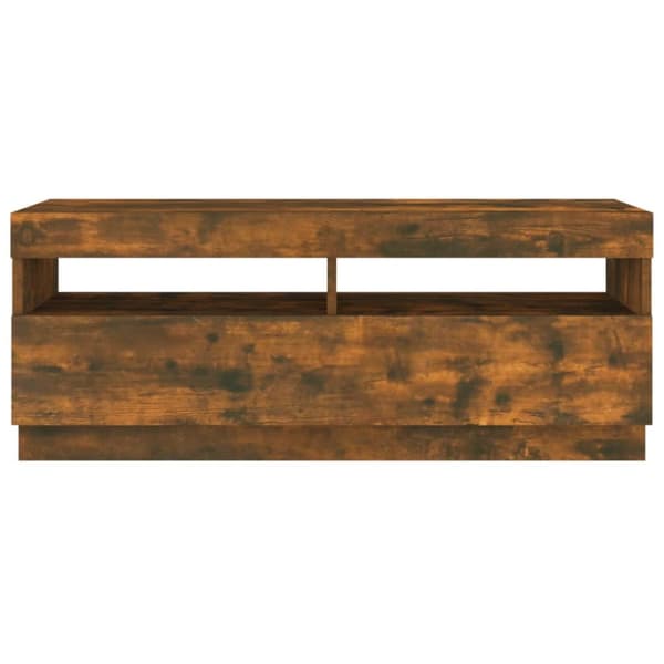 TV-taso LED-valoilla savutammi 100x35x40 cm