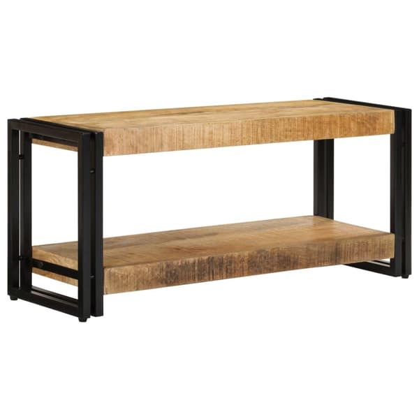 TV-taso 90x30x40 cm kiinteä mangopuu