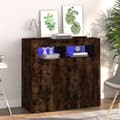Pikkukuva 1 / 10: Senkki LED-valoilla savutammi 80x35x75 cm