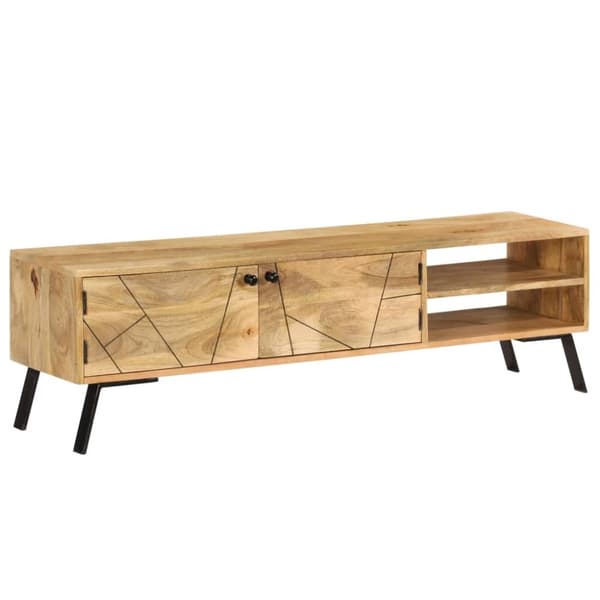 tv-skab 140x30x40 cm massivt mangotræ