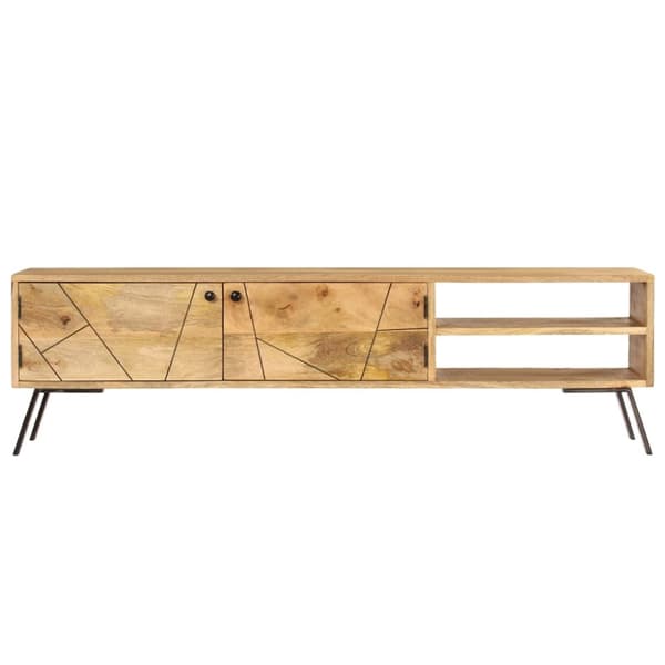 tv-skab 140x30x40 cm massivt mangotræ