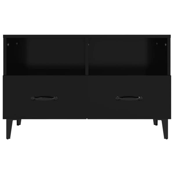TV-taso musta 80x36x50 cm tekninen puu